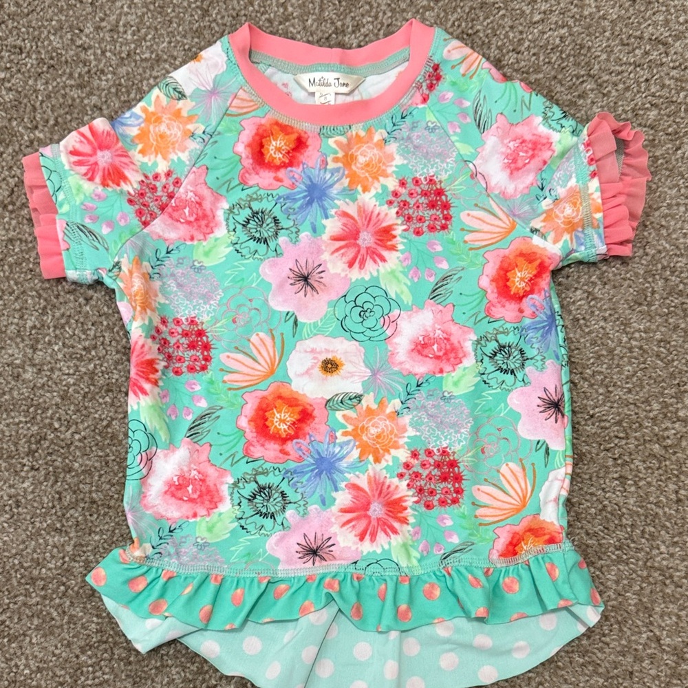 NWOT Matilda Jane Rashguard, size Girls 8